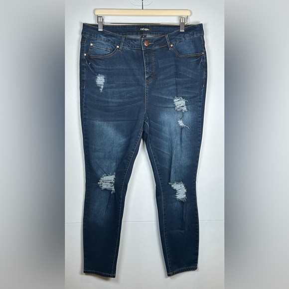 Refuge Distressed Jeans. Size 16. Jeans with Stretch. - Picture 1 of 7